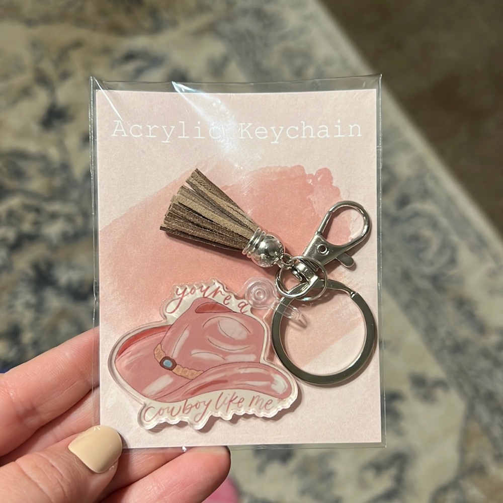 Cowgirl Keychain